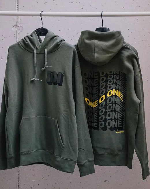 MG 101 Olive Hoodie - Il mio negozio