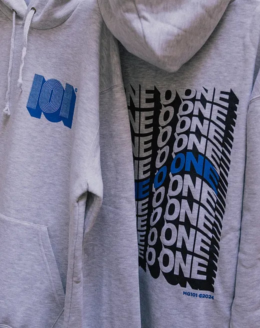 MG 101 Grey hoodie - Il mio negozio