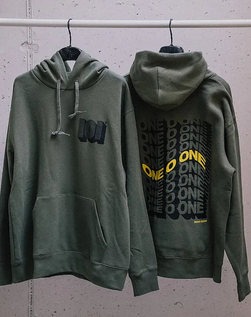 MG 101 Olive Hoodie - Il mio negozio