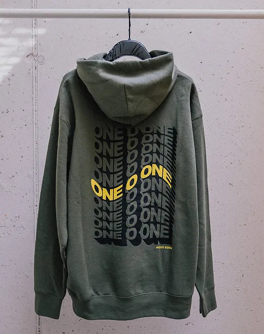 MG 101 Olive Hoodie - Il mio negozio