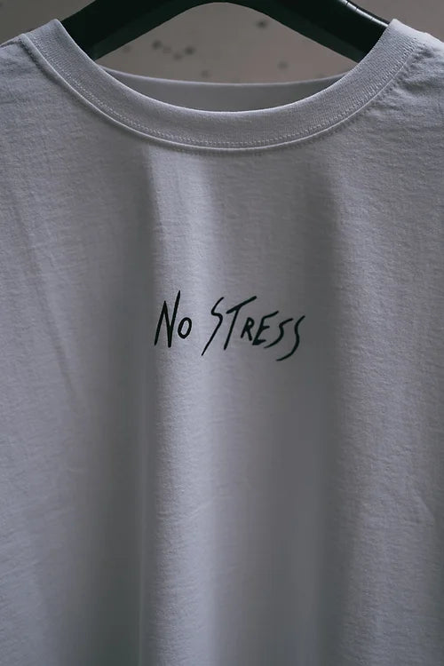 NO STRESS 101 White T-Shirt